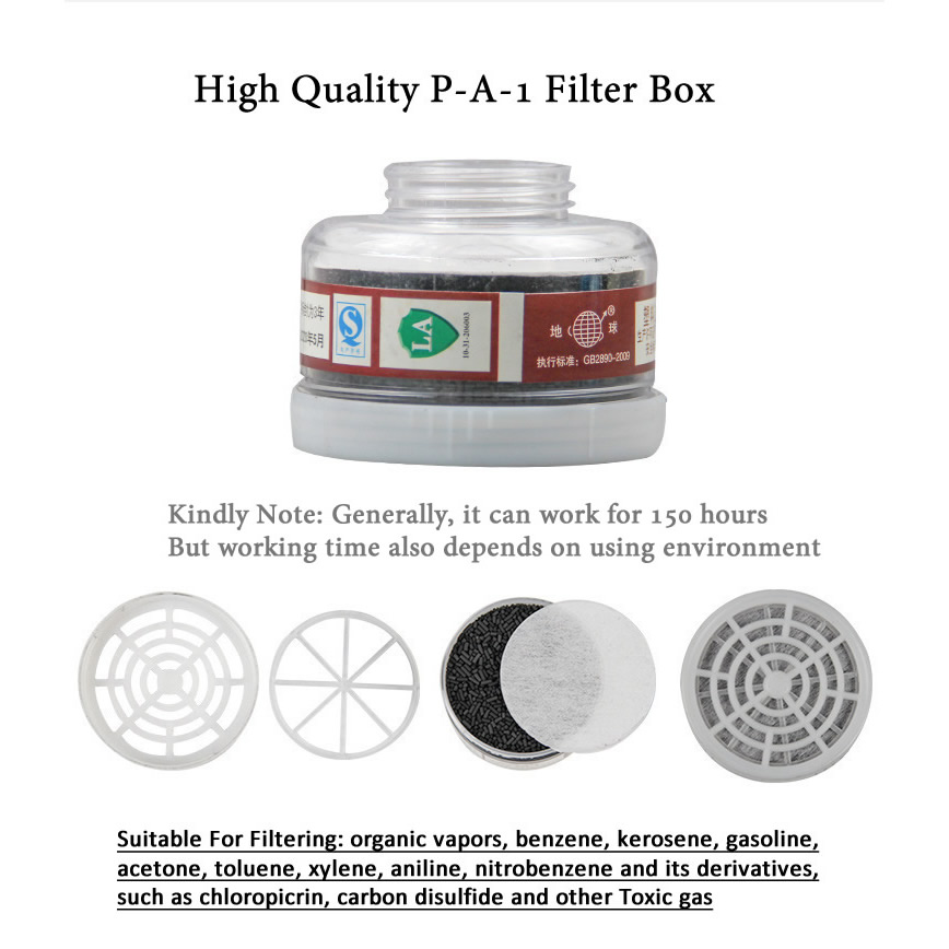 Teeth Whitening Mask - 1pcs RD40 40mm Ronde Gasmasker Filters