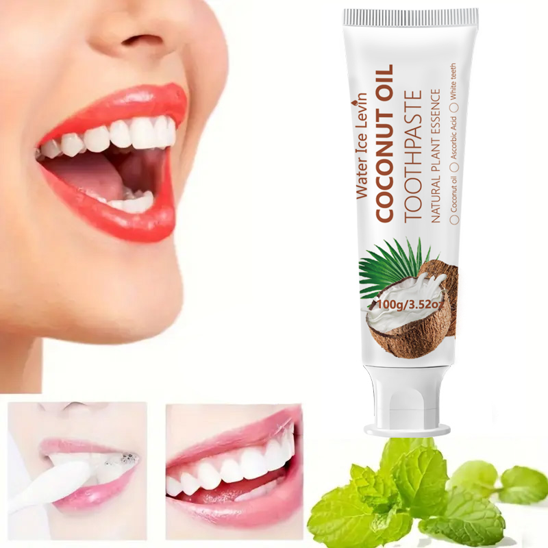 Teeth Whitening Naturally - Kokosolie Tandpasta 100g Natuurlijke Plantaardige Essentie