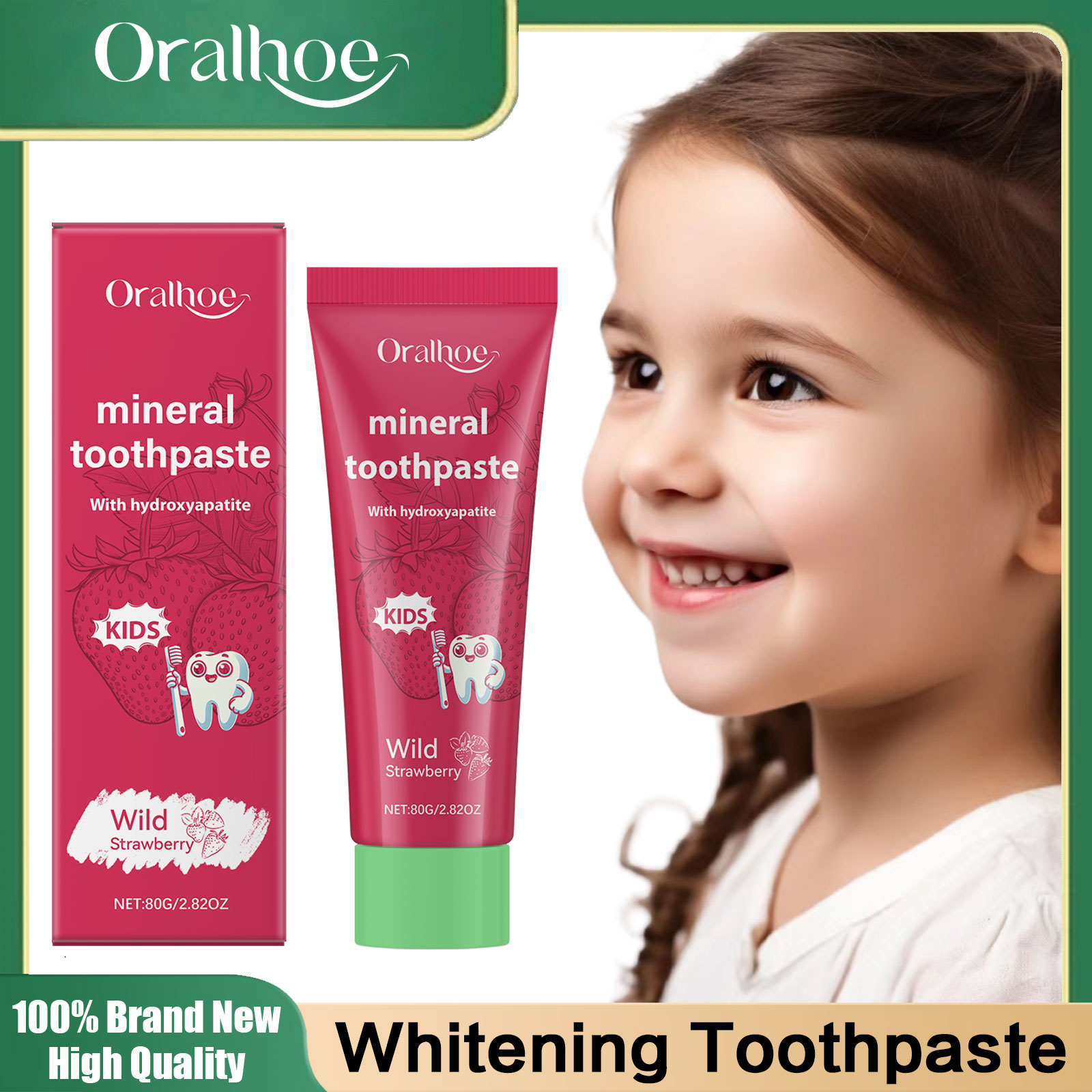 Teeth Whitening Naturally - Anti Holte Tandpasta Voor Kinderen Kiespijn