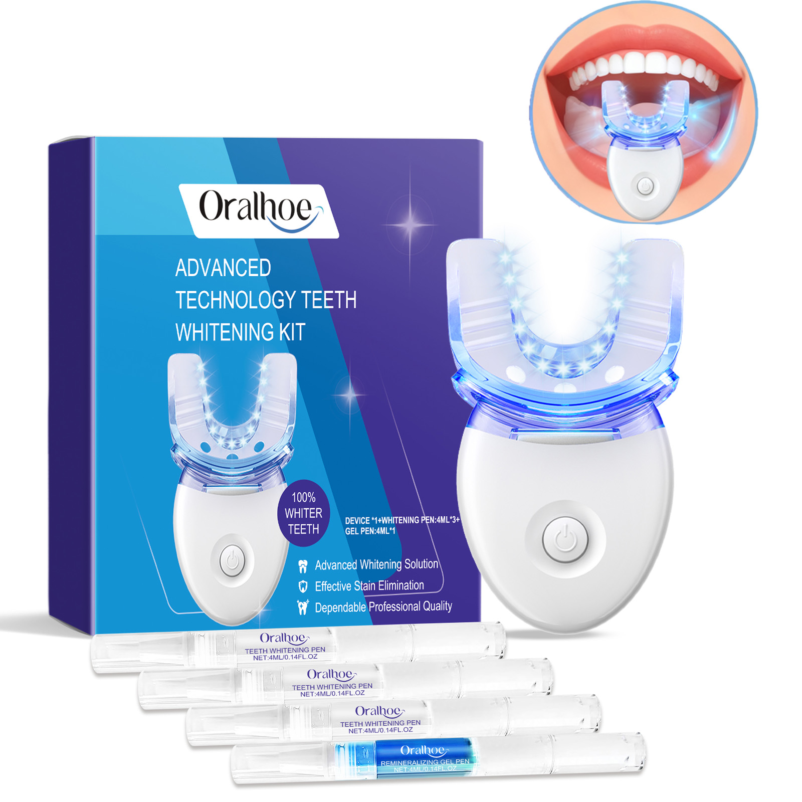 Teeth Whitening Vape - Professionele Tanden Whitening LED Light Kit