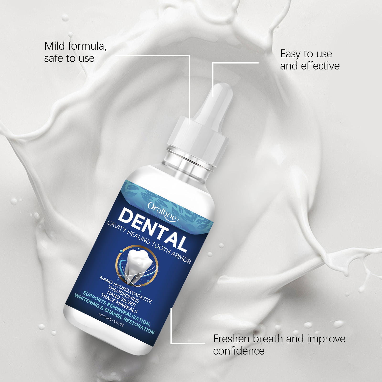 Oralhoe Tandbleek Serum Vloeis - Teeth Whitening Naturally recensie en prijs