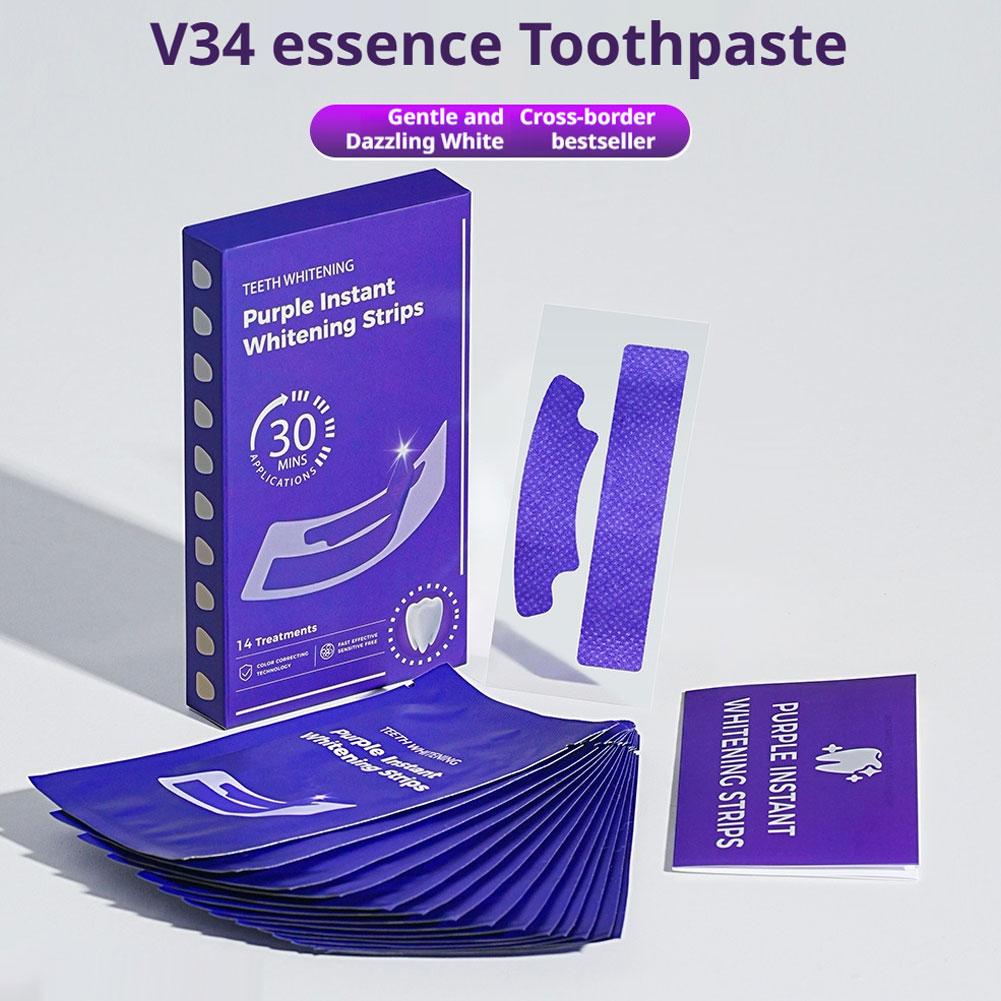 V34 Tandbleekstrips - Emaille- - Teeth Whitening Vape recensie en prijs